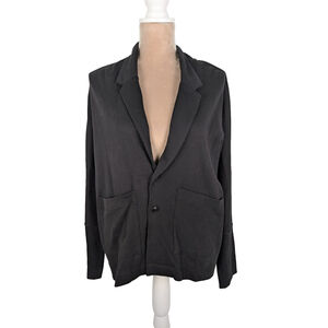 NWT Pact Airplane Relaxed Blazer Cardigan Sz M 100% Organic Travel Comfort